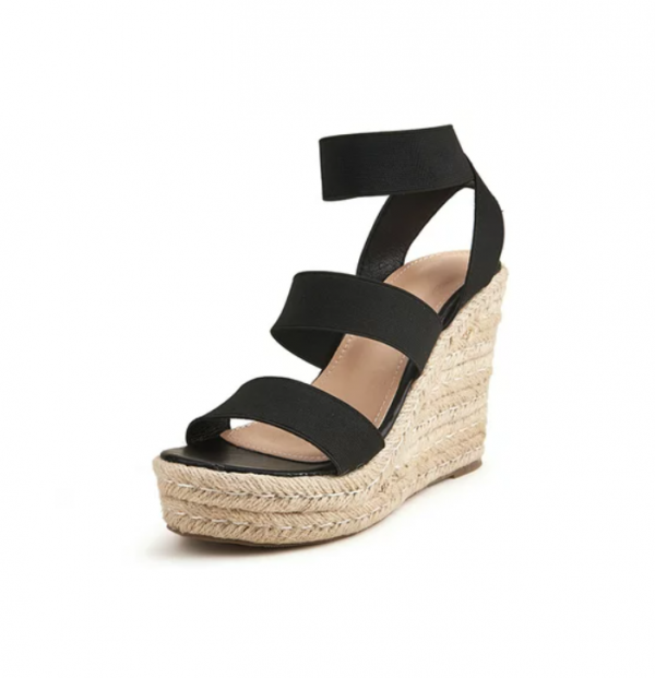 Espadril dengan Sol Platform yang Tebal